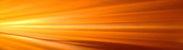 An abstract orange and yellow light streak background with horizontal glowing bands.